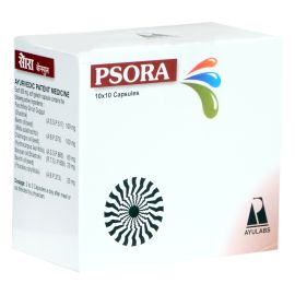 PSORA Capsules (100 Capsules) by Ayulabs, for Psoriasis