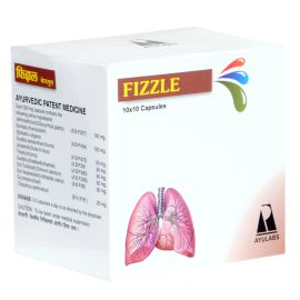 FIZZLE Capsules (100 Capsules) by Ayulabs, for Asthmatics as a Bronchodilator