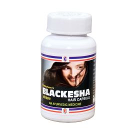 Blackesha Hair Capsule 60 Nos By Ethichem, Controls premature graying and falling of hair