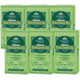 Set of 6 Tulsi Green- 25 Tea Bags