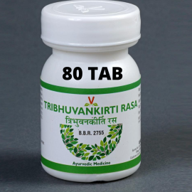 Tribhuvankirti Rasa (80 tablets) by Virgo UAP Pharma