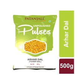 UNPOLISHED ARHAR DAL (TUVAR DAL) (500GM) by patanjali