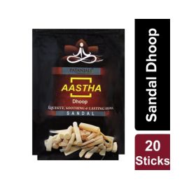 AASTHA WET DHOOP SANDAL(P) (140 GM) by patanjali