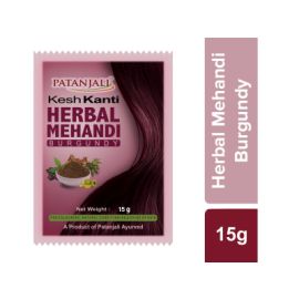 KESH KANTI HERBAL MEHANDI (BURGUNDY) (15 GM) by patanjali