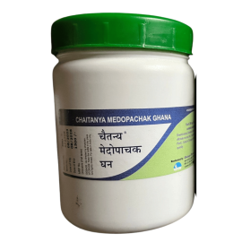 Chaitanya Medopachak Ghan Vati 500 Tablets - Ayurvedic Remedy to Digest Excessive Fatty Tissues & Manage Obesity