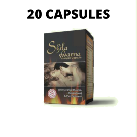 SHILA SWARNA RASAYAN CAPSULES (20 capsules) by Maharshi Badri, Promotes Vigour And Vitality