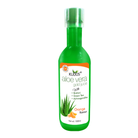 ALOE VERA GOLD JUICE ORANGE FLAVOUR with Brahmi, Green Tea and Ashwagandha 1 LTR