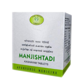 AVN Manjishtadi Kashayam Tablet (120 Tablets), for Rheumatoid Arthritis, Joint Swelling and Pain, Degenerative Disorders, Skin Disease, Eye Diseases