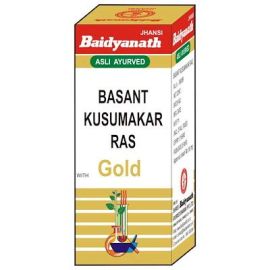 Basant Kusumakar Ras with Gold - 25 Tablets by Baidyanath