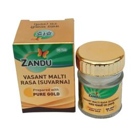 Zandu Vasant Malti Rasa Suvarna Yukta – 30 Tablets | Ayurvedic Medicine for Chronic Cough & Immunity Boost