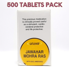 Jawahar Mohra Rasa (500 tablets) With Gold (SMY) by Unjha Pharma