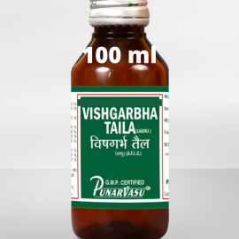 Laghuvishgarbha Taila (100 ml) by Punarvasu
