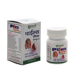 PILES LESS CAPSULES (30 capsules) by Maharshi Badri, Reduces Pain Due To Piles