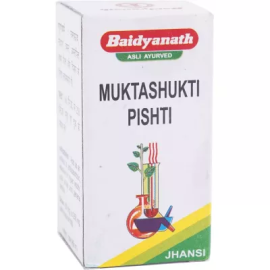 Baidyanath Muktashukti Pishti 10gm - Antacid & Antispasmodic for Respiratory Troubles, Hyperacidity, Eye Burning & Heart Health