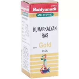 Baidyanath Kumar Kalyan Ras With Gold (Swarna Moti Yukta) Best For Paediatric Complaints, 10 tab (PACK of 2)