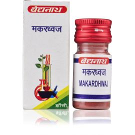 Baidyanath (Jhansi) Makardhwaj Bati Plain – 5g | Ayurvedic Aphrodisiac for Sexual Health & Vitality