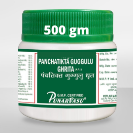 Panchatikta Guggulu Ghrita (500 gm) by Punarvasu