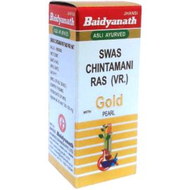 Baidyanath Shwas Chintamani Ras Brihat  with Gold 25 tablets