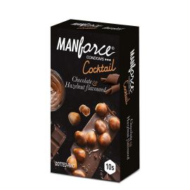 Manforce COCKTAIL CHOCOLATE AND HAZELNUT Flavoured Condoms 10 Pcs x 1 Pack