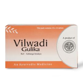 AVP Vilwadi Gulika - 100 Tablets for Allergy Relief & Digestive Support