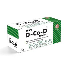 JRK's D-CO-D Tablets 60Nos , for Diabetes and co-morbidities of diabetes