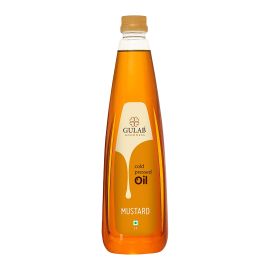Gulab Cold Pressed Mustard Oil, Kachi Ghani - 1 Litre, 100% Pure & Natural
