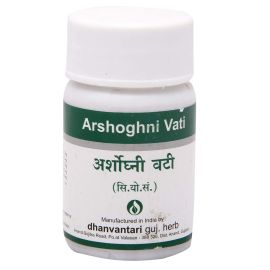 Arshoghni Vati Tablets by Dhanvantari 60 TAB, Useful in Piles