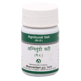 Agnitundi Vati Tablets (60 Tablets) by Dhanvantari, Useful in Loss of Appetite