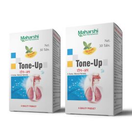 Tone UP Tablets (30 tab x 2 Packs) by Maharshi Badri, for sore-irritated throat and cough
