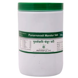 Punarnavadi Mandur Vati 500gm by Dhanvantari, Useful in Jaundice, Anaemia & Gynecological Problems