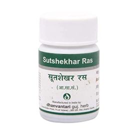 Sutshekhar Ras Tablets (120 Tabs) – Dhanvantari | Relief from Acidity, Migraine & Nausea