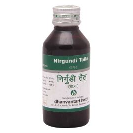 Nirgundi Taila 100ml by Dhanvantari, Useful in Ulcer, Lumph Enlargement