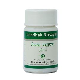 Gandhak Rasayan Tablets (60Tablets) by Dhanvantari, Useful in Skin Disease & Scabies