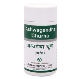 Ashwagandha Churna - Withania somnifera Powder 80gm by Dhanvantari, General Tonic & Aphrodisiac