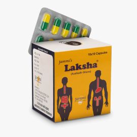 JAMMI'S LAKSHA 100 Capsules BOX,Hemostatic (for internal bleeding)  