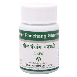 Neem Panchang Ghanvati by Dhanvantari 120 Tablets, Useful in Itchy Skin & Pimples
