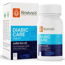 Krishna's Herbal & Ayurveda Diabetic Care Tablet – 80 Tablets | Natural Ayurvedic Formula to Manage Blood Sugar Levels