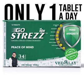 Vedalay Gostrezz Tablet, For Stress Relief & Mind Immunity - Pack of 30 Tablets