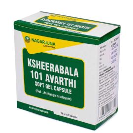 Nagarjuna Ksheerabala 101 Aavarthi [100 Soft Gel Capsules] x 1 Pack