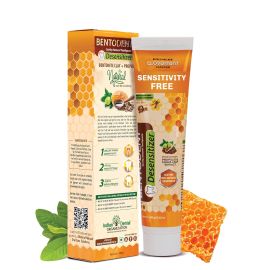 Bentodent Toothpaste 100 Gm,  Desensitizer Natural Sensitivity Relief Toothpaste with Clove And Mint
