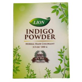 Indigo Powder (80 GM) BY LION, Herbal Hair Colorant