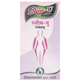 Slim - U Tablets (100 Tablets) by Dhanvantari, Useful as Obesity Controller