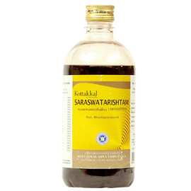 Saraswatarishtam with Gold 450ml By Kottakkal, anti aging herbs tonic