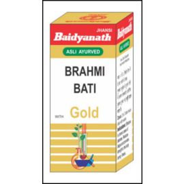 Baidyanath Brahmi Vati With Gold Ayurvedic Herbal. (25 Tablet)