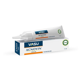 Vasu Acnovin Cream 15ml, For Clear, Beautiful, Acne Free Skin