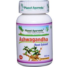 ASHWAGANDHA CAPSULES (60 capsules) by Planet Ayurveda