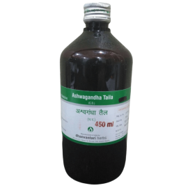 Ashwagandha Taila 450ml by Dhanvantari, Useful in General Weakness & Aphhrodisiac
