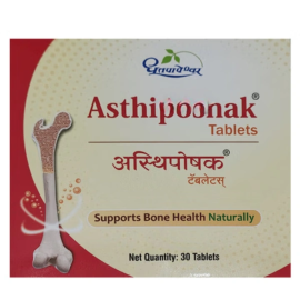 Asthiposhak 30 Tablets by Dhootpapeshwar, Natural Calcium Supplement
