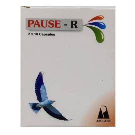 PAUSE-R Capsules (20 Capsules) by Ayulabs, for In Amenorrhoea