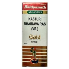 Baidyanath Kasturibhairava Ras With Gold (SMA) 10 tab